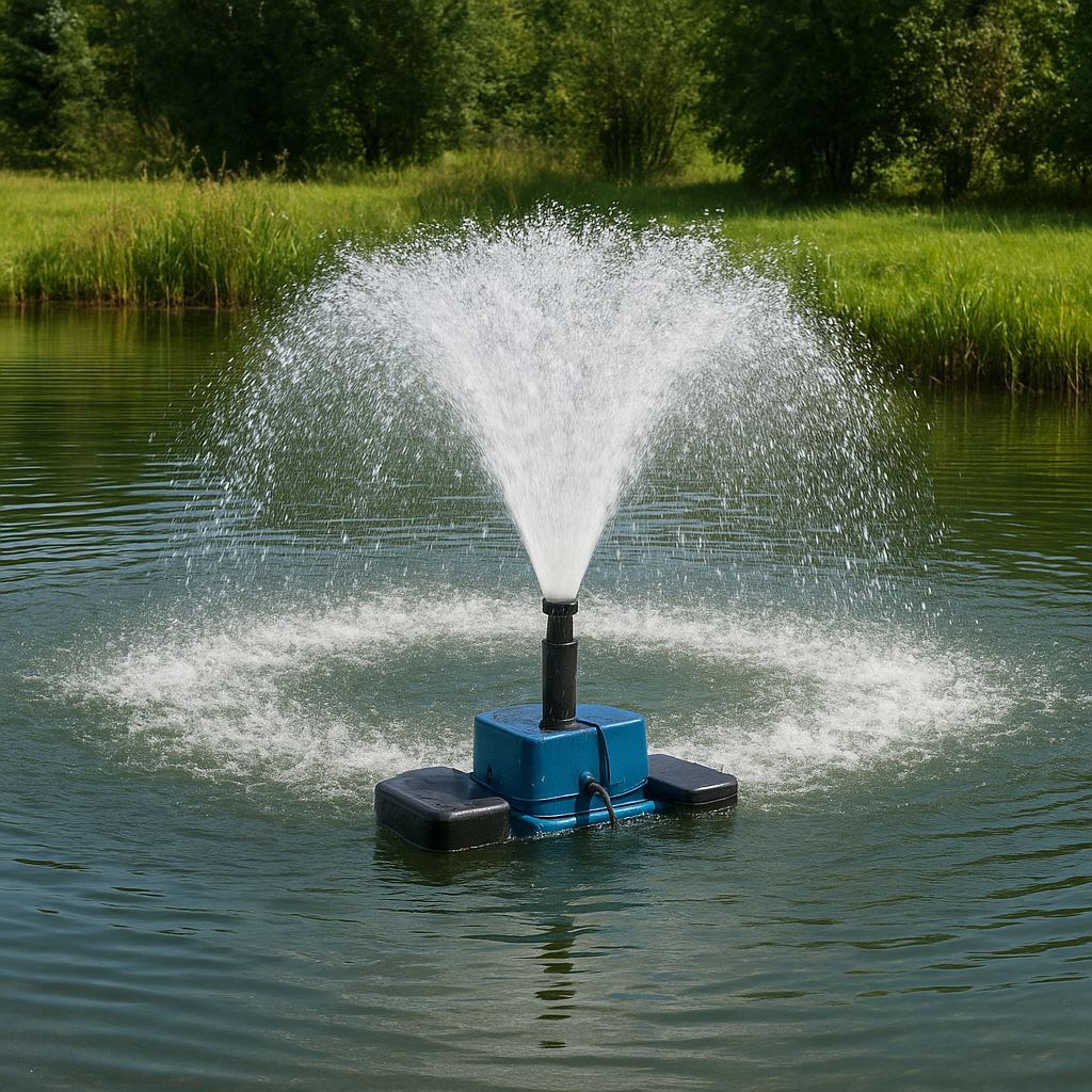 Jak działa system napowietrzania wody w stawie