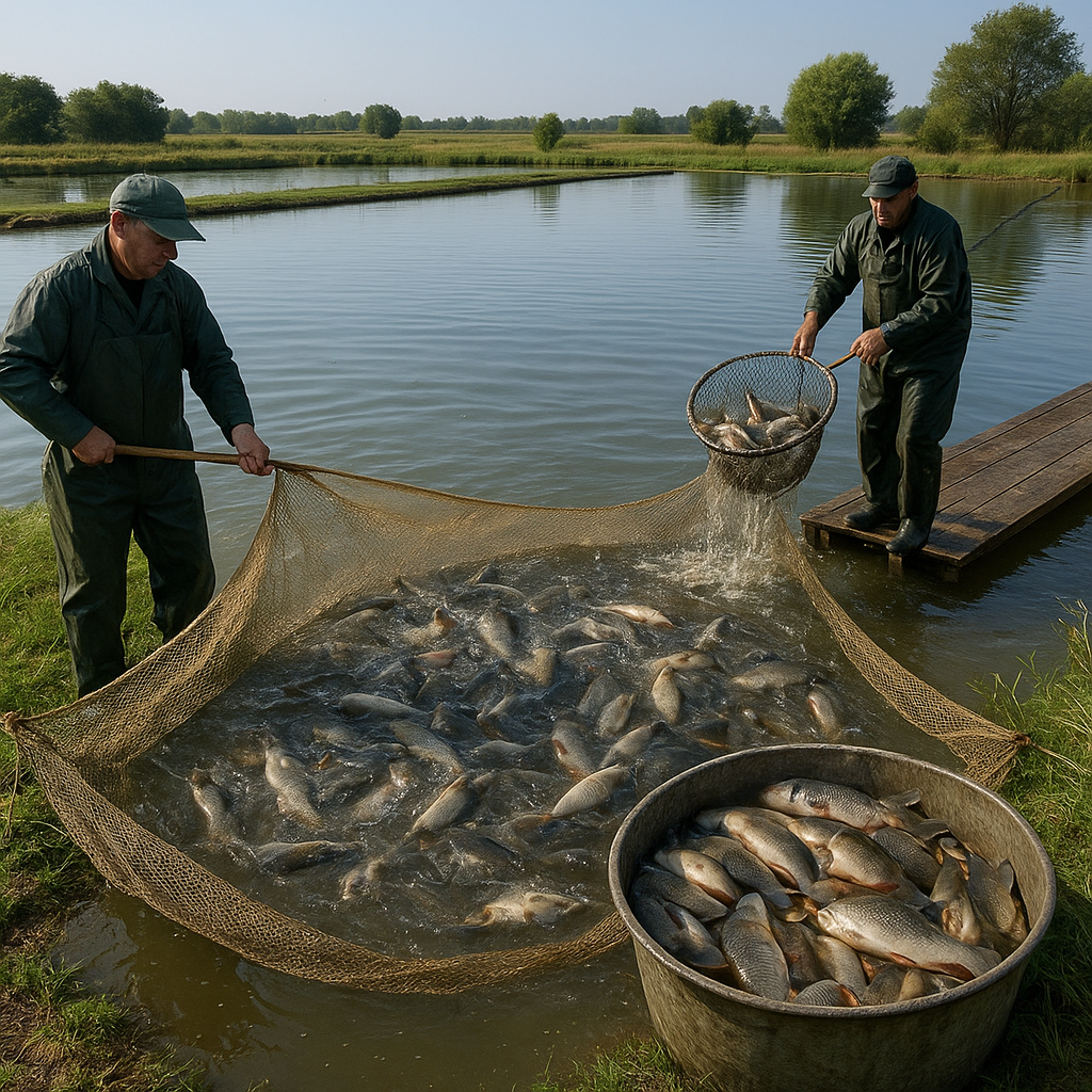 Jakie są metody odłowu ryb w gospodarstwach stawowych