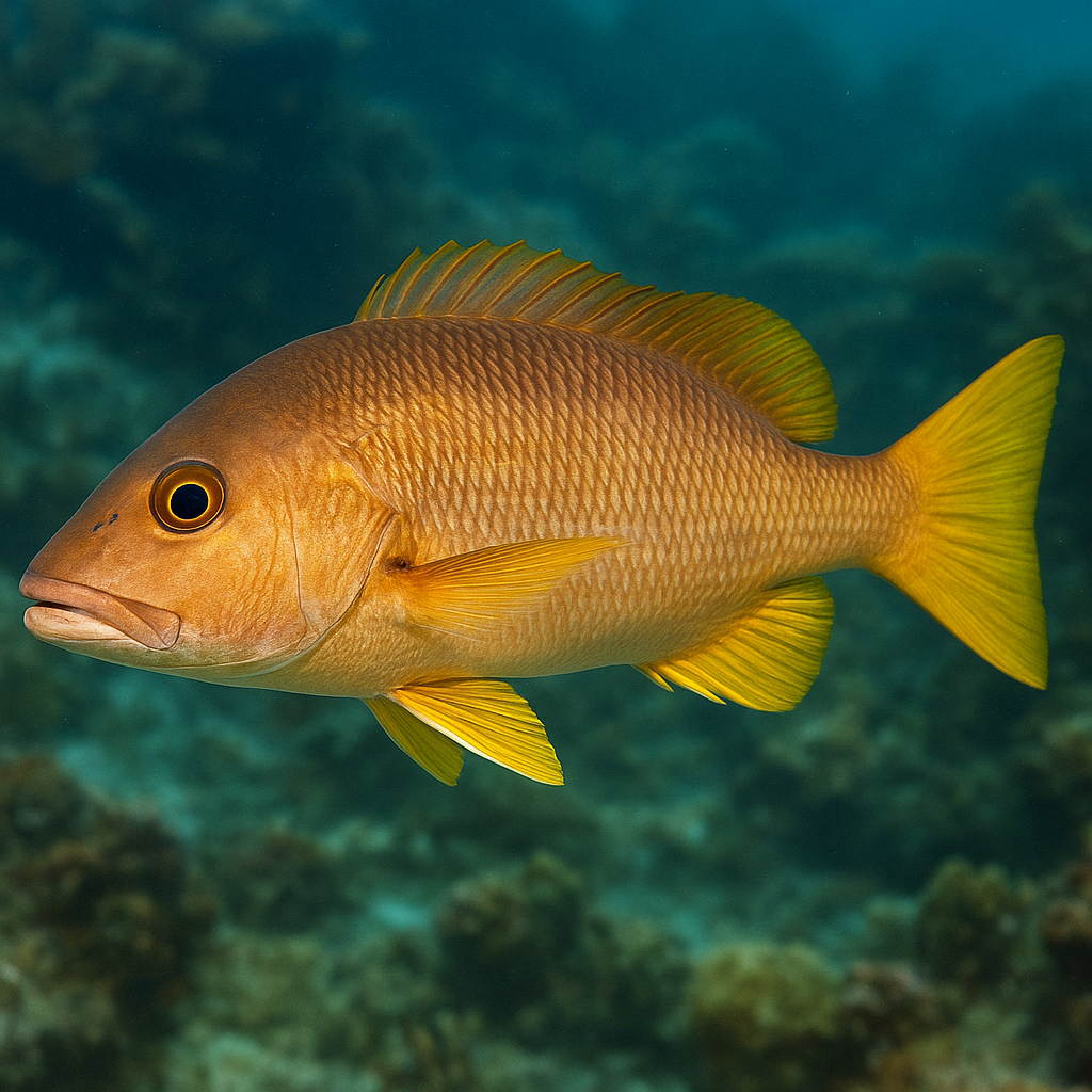 Lucjan żółtopłetwy – Lutjanus fulvus