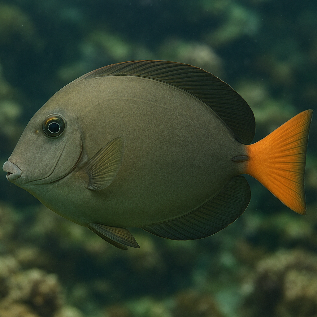 Chirurg pomarańczowopłetwy – Acanthurus olivaceus