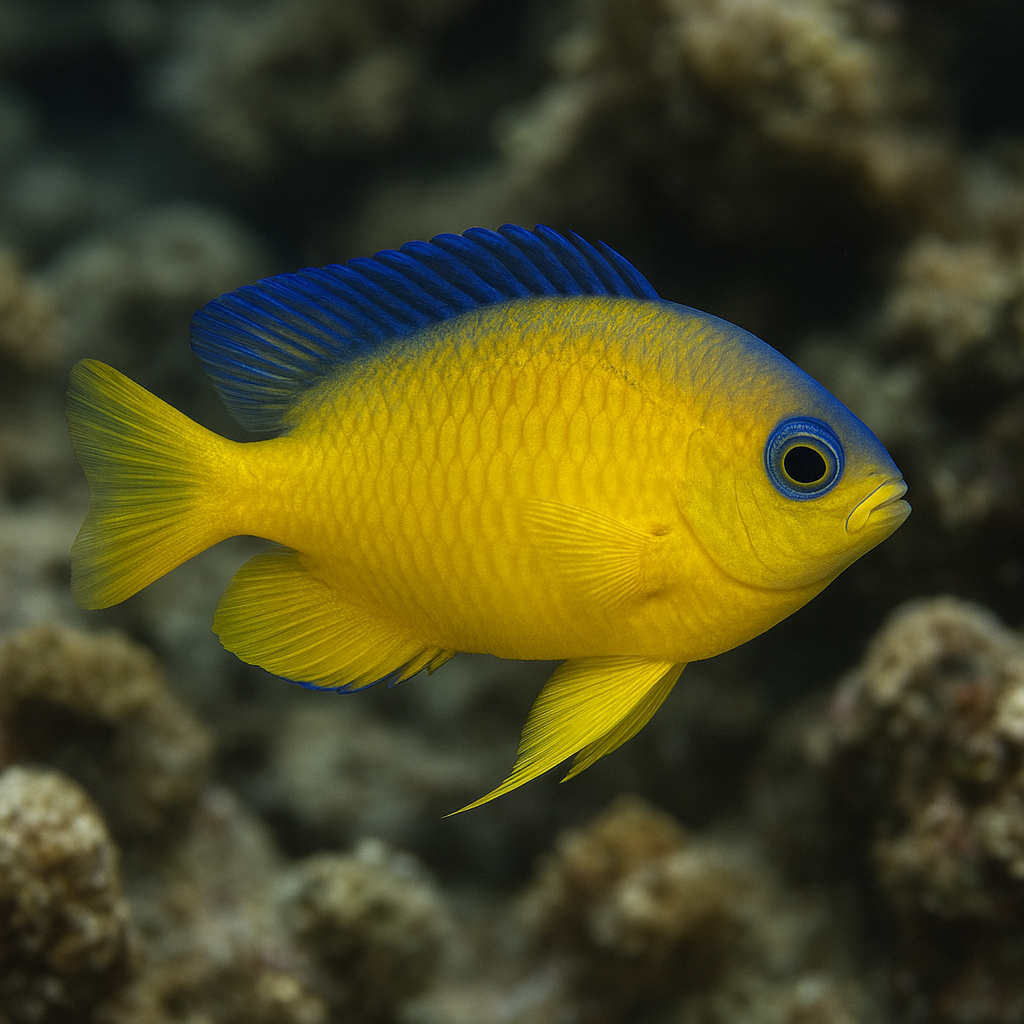 Garbik żółty – Chrysiptera parasema