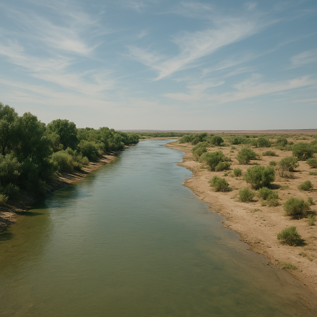 Rzeka Amu-daria – Uzbekistan / Turkmenistan