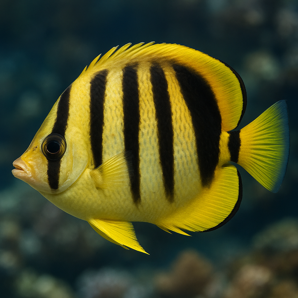 Ryba motylkowa czarnopręga – Chaetodon melannotus