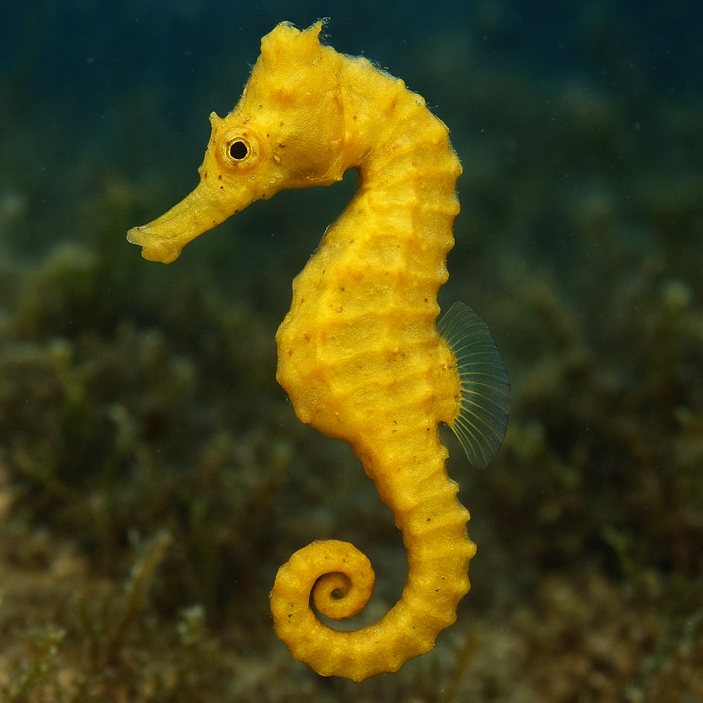 Konik żółty – Hippocampus reidi