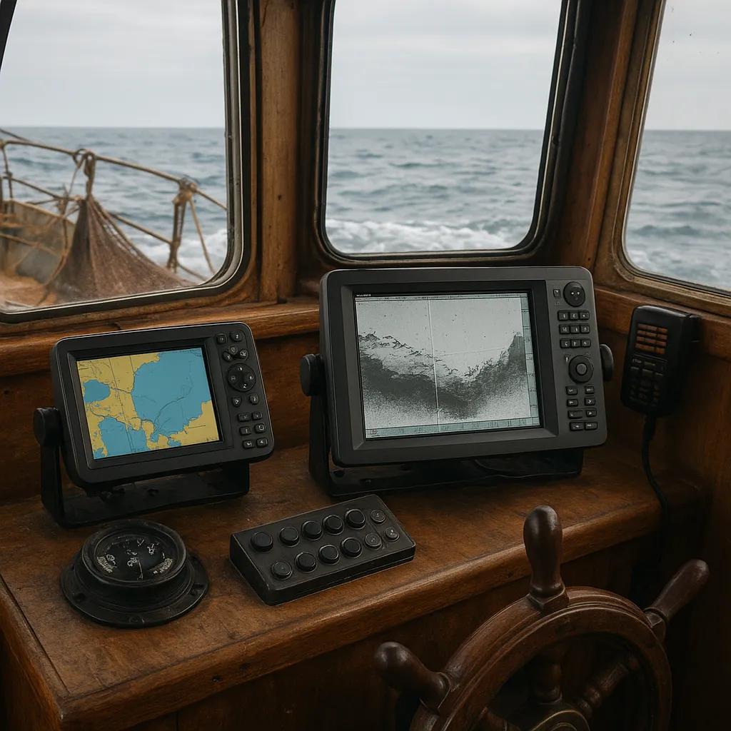 Systemy GPS i plotery map w pracy kutra rybackiego