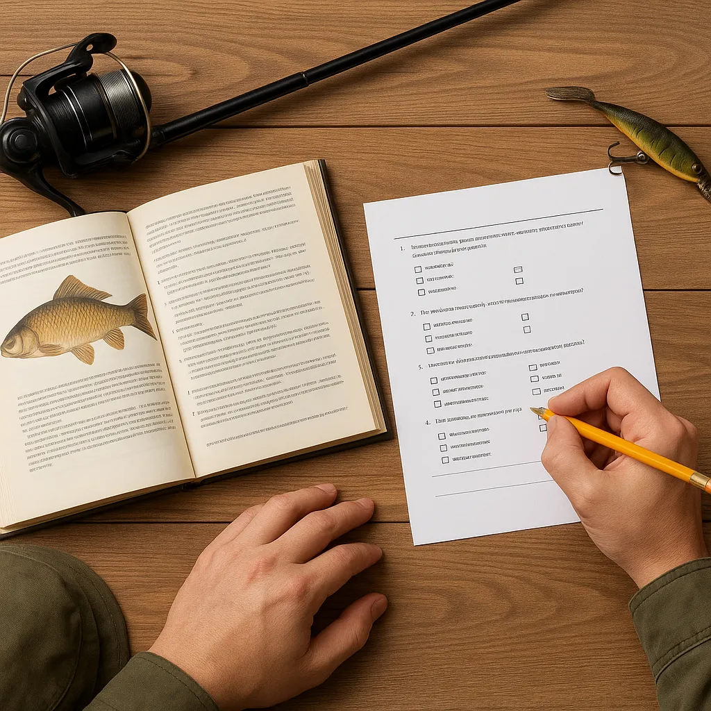 Egzamin na kartę wędkarską – pytania, odpowiedzi i przykłady testów