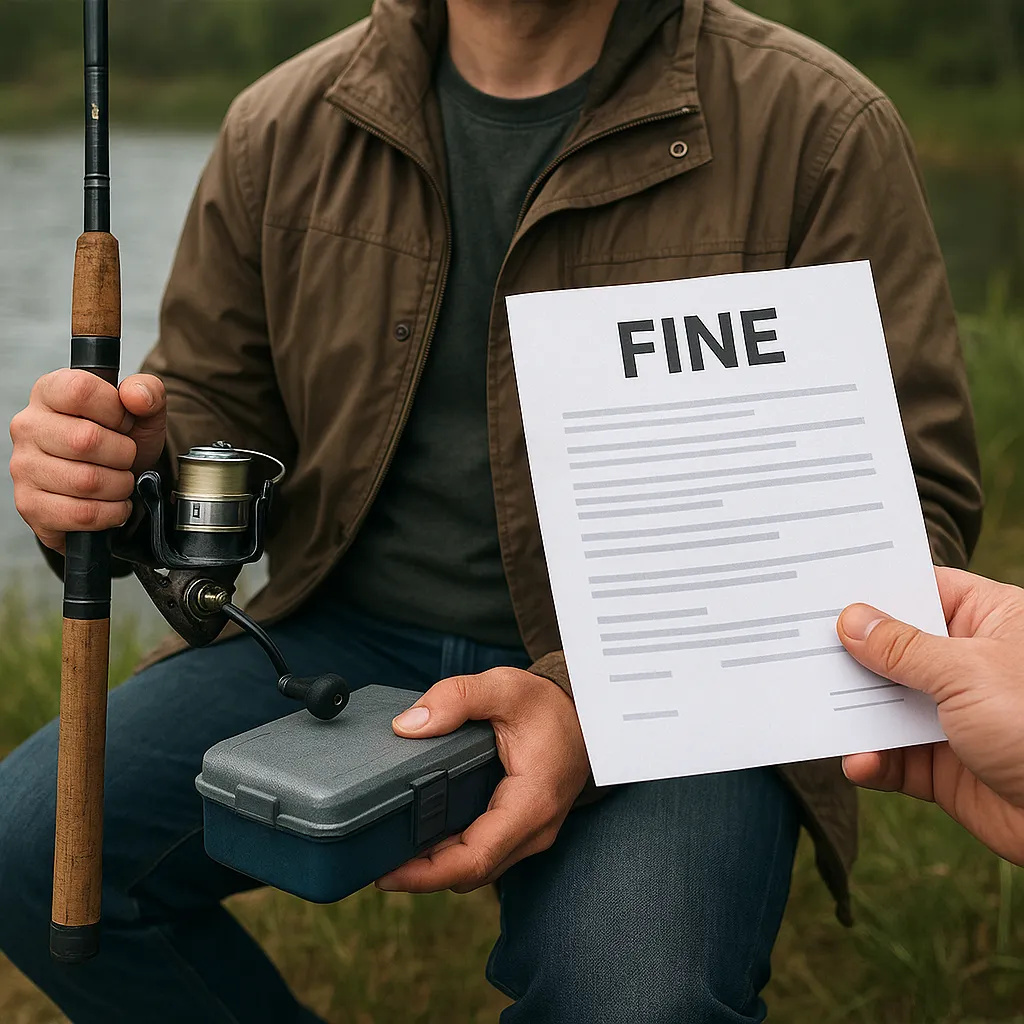 Mandat za wędkowanie bez karty – jakie są kary i konsekwencje