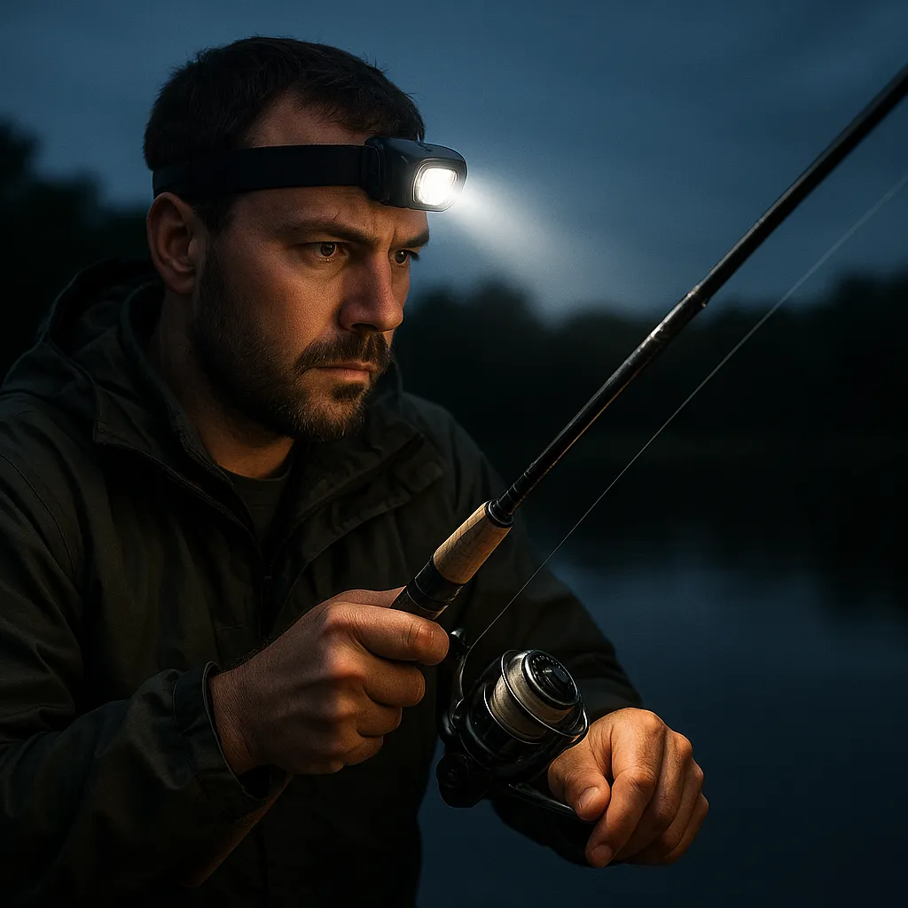 Lampki czołowe dla wędkarzy – najmocniejsze modele na nocne zasiadki