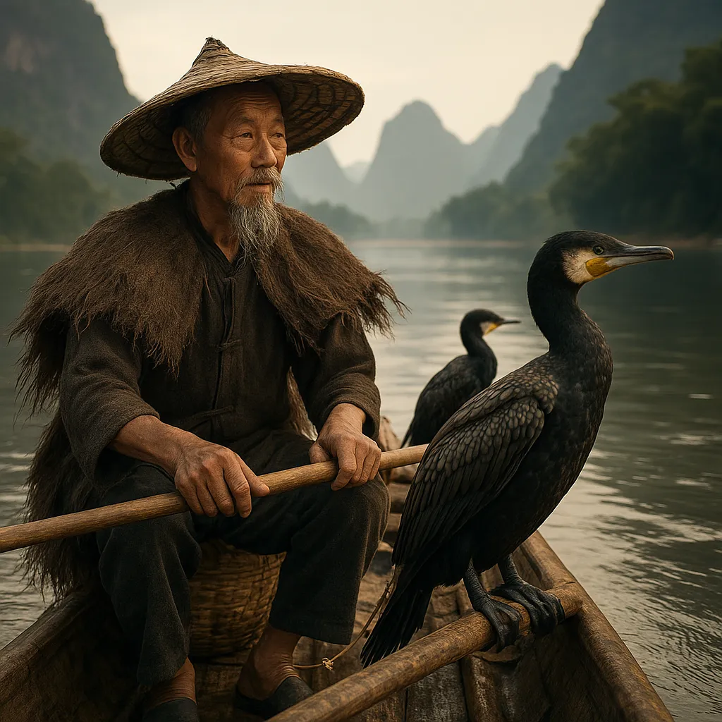 Tradycyjne metody połowu w starożytnych Chinach – kormorany jako pomocnicy rybaków