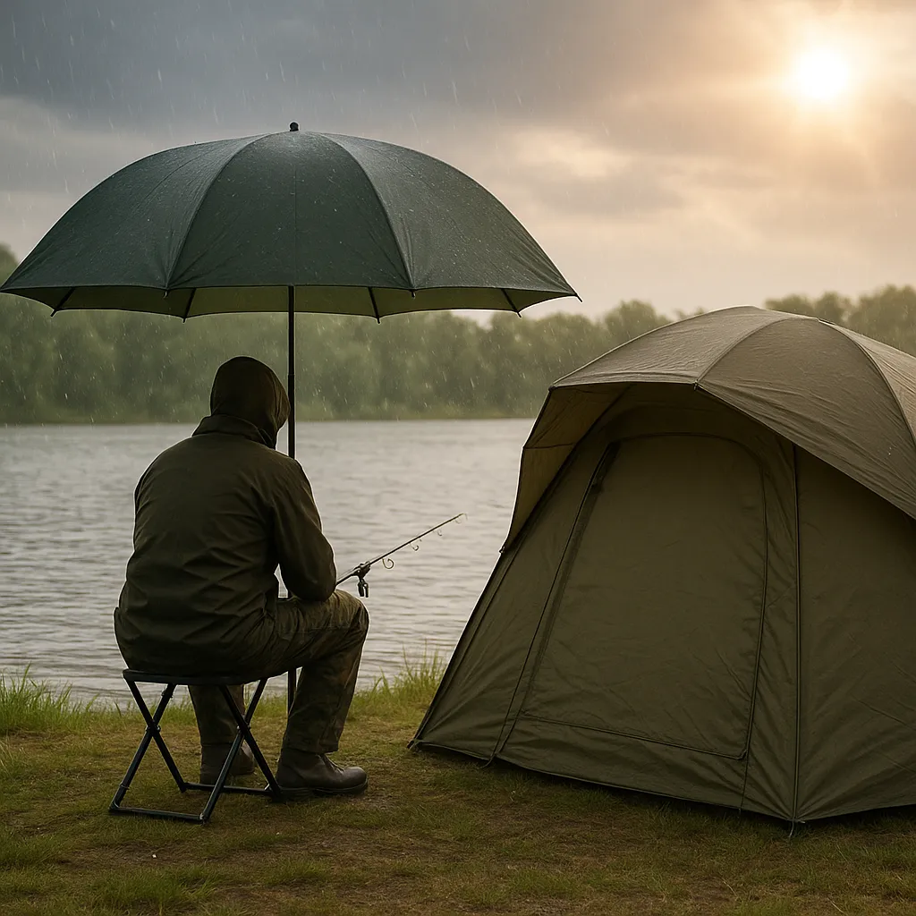 Test parasoli i namiotów wędkarskich – ochrona przed deszczem i słońcem