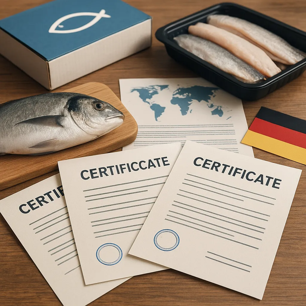 Certyfikaty potrzebne do sprzedaży ryb i przetworów w Niemczech