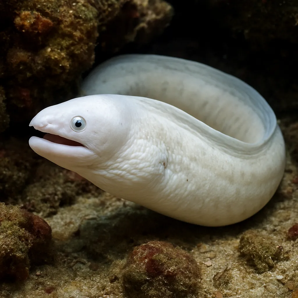 Murena biała – Uropterygius macrocephalus