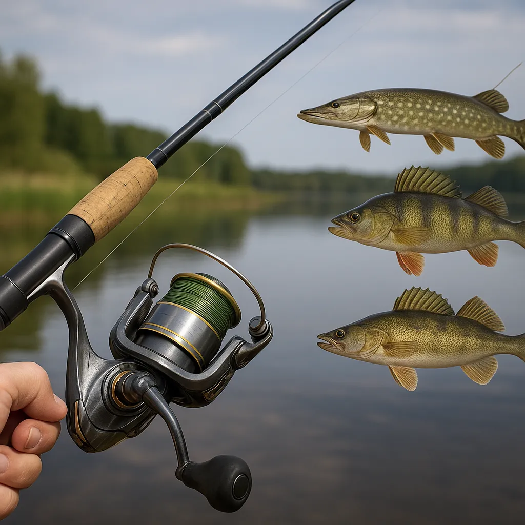 Jak dobrać kij i kołowrotek do spinningu na różne drapieżniki