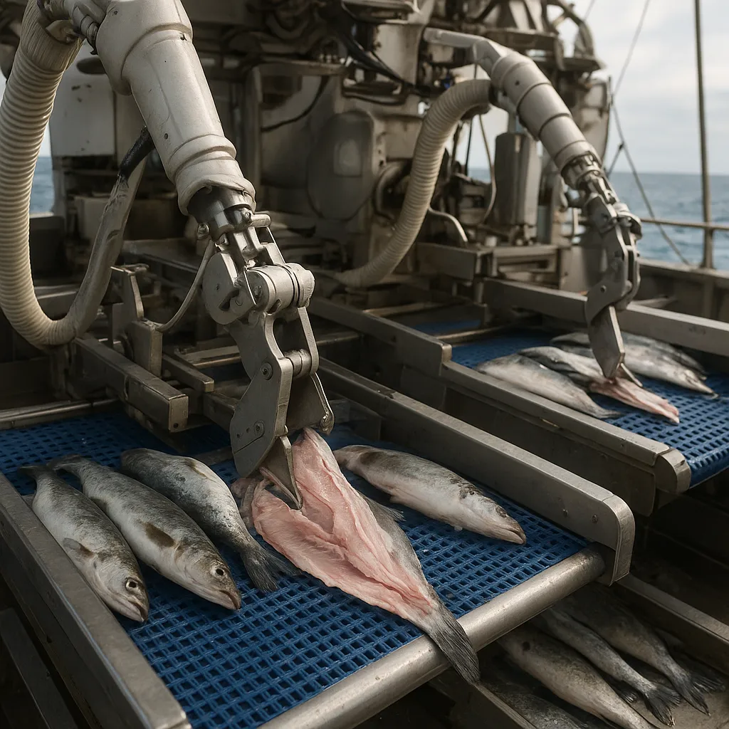 Zautomatyzowane linie filetowania ryb na pokładzie