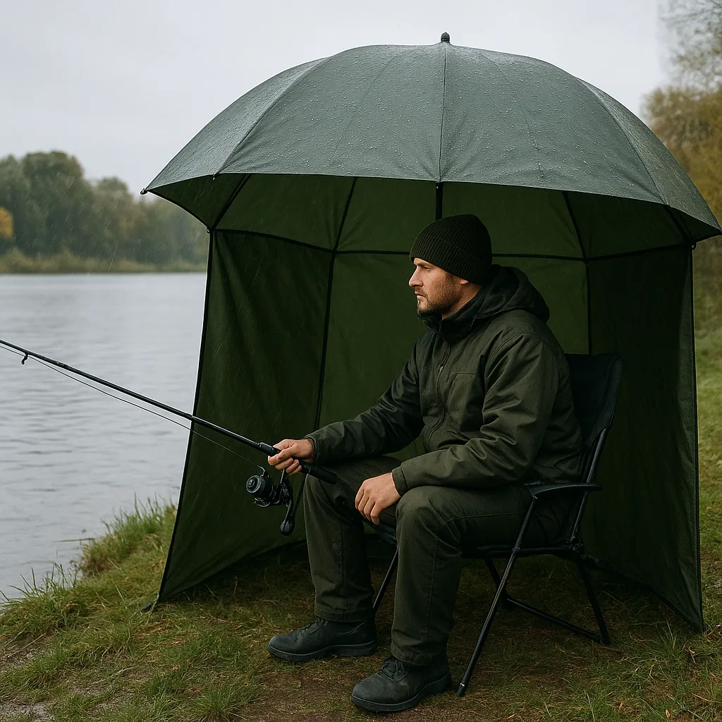 Test parasoli z bocznymi ściankami – ochrona przy zmiennej pogodzie
