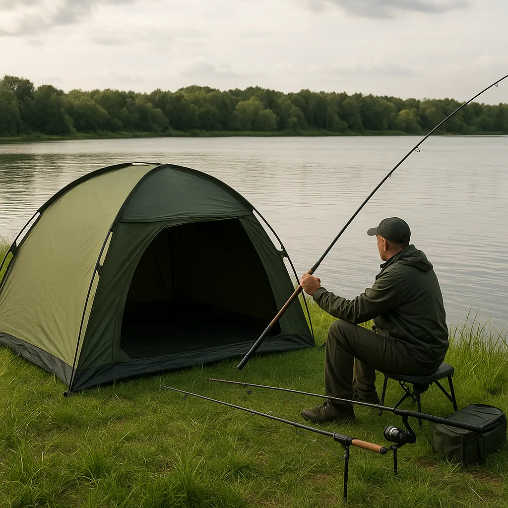 Czy można używać namiotu podczas zasiadki wędkarskiej