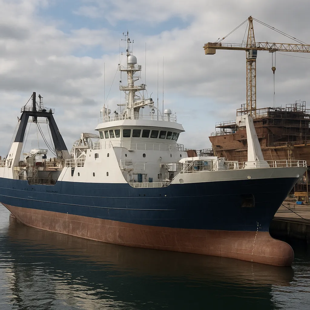 Przebudowa jednostki rybackiej na statek badawczy