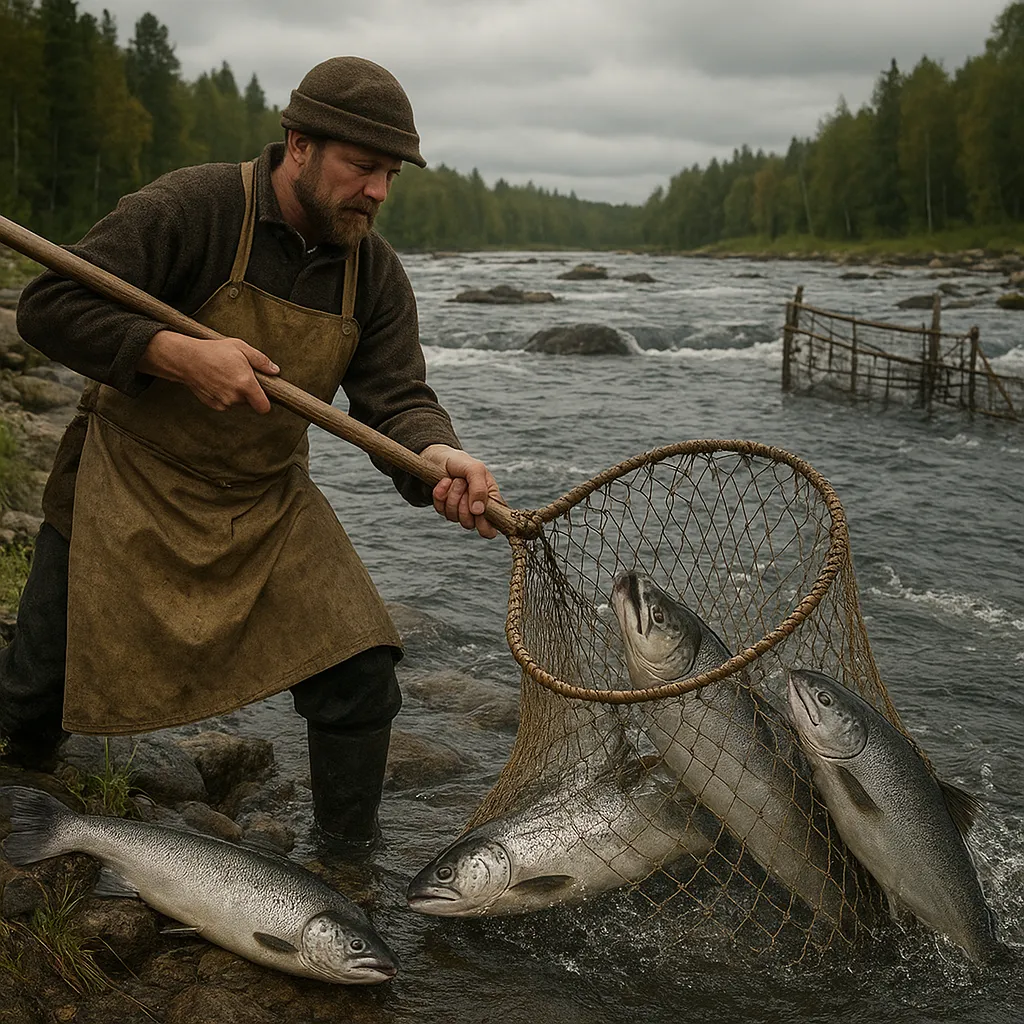 Historia połowu łososia w rzekach Europy Północnej