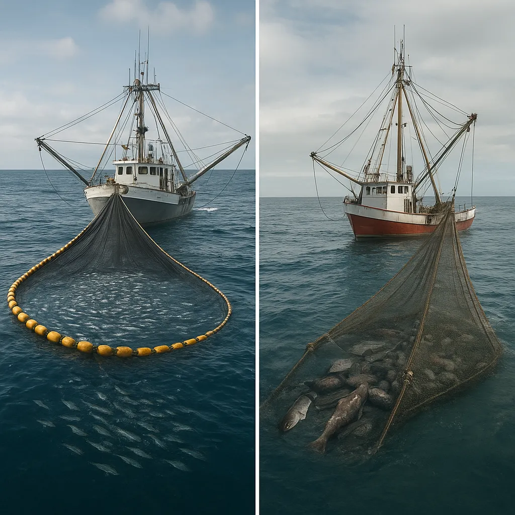 Jakie są różnice między połowami pelagicznymi a dennymi