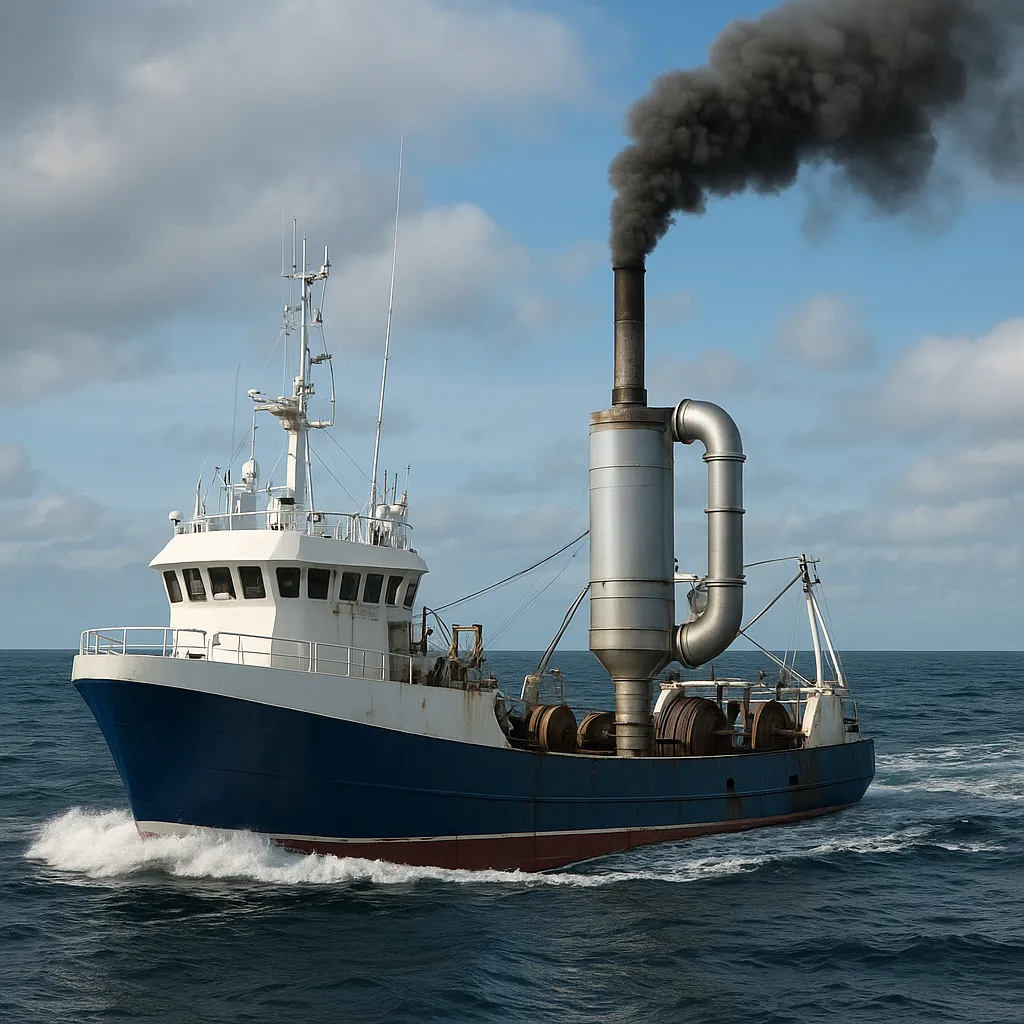 Technologie redukcji emisji spalin w rybołówstwie morskim