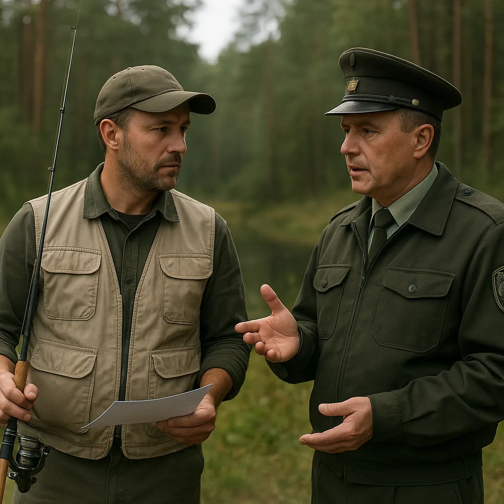 Obowiązki wędkarza wobec straży leśnej