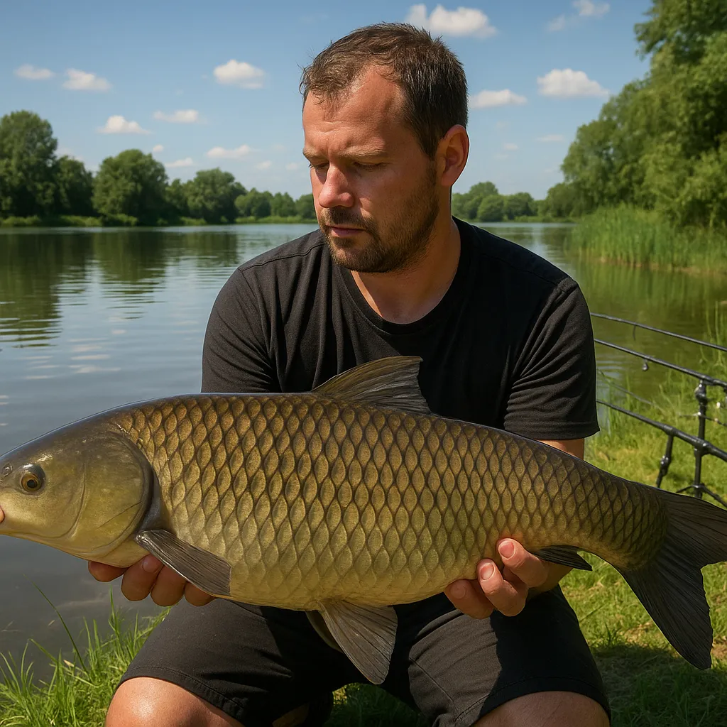 Łowisko Zielona Przystań w Bydgoszcz – amury w letnie upały