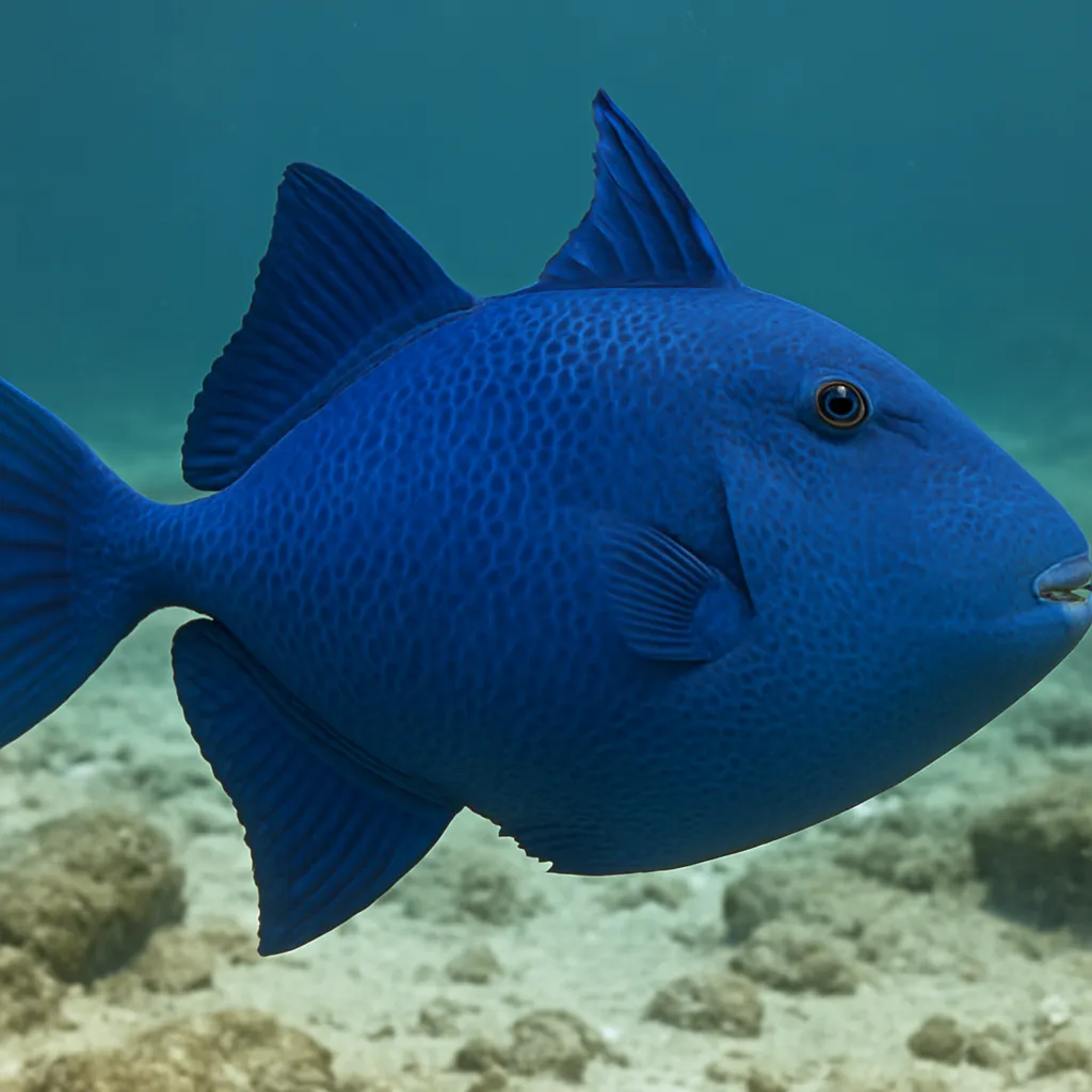 Triggerfish niebieski – Pseudobalistes fuscus