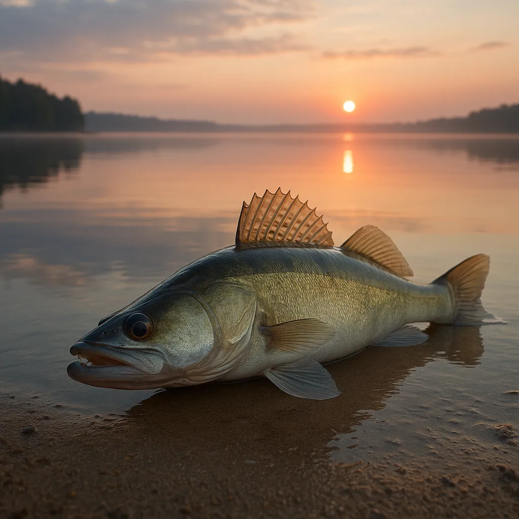 Jezioro Białe – sandacz o świcie