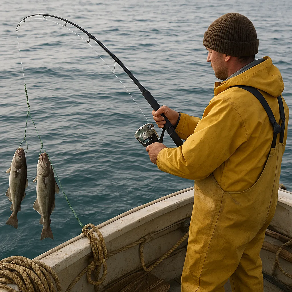 Połów ryb denne przy użyciu sznurów haczykowych – technika i sprzęt