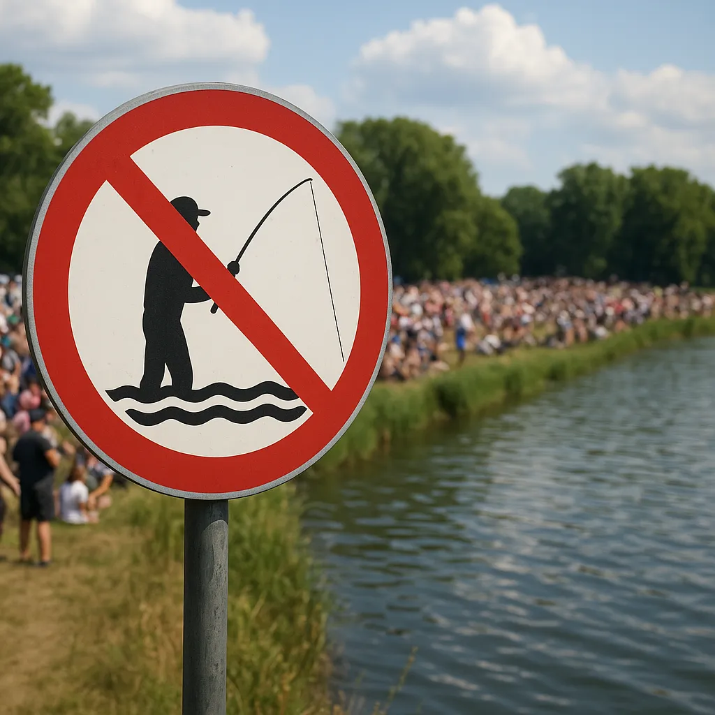 Zakaz wędkowania w czasie imprez masowych nad wodą