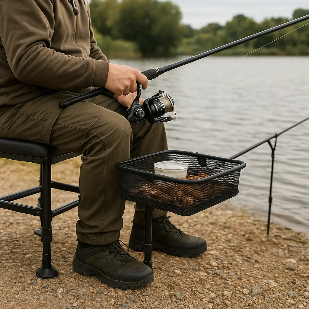 Test krzeseł feederowych z koszem – mobilność na zawodach