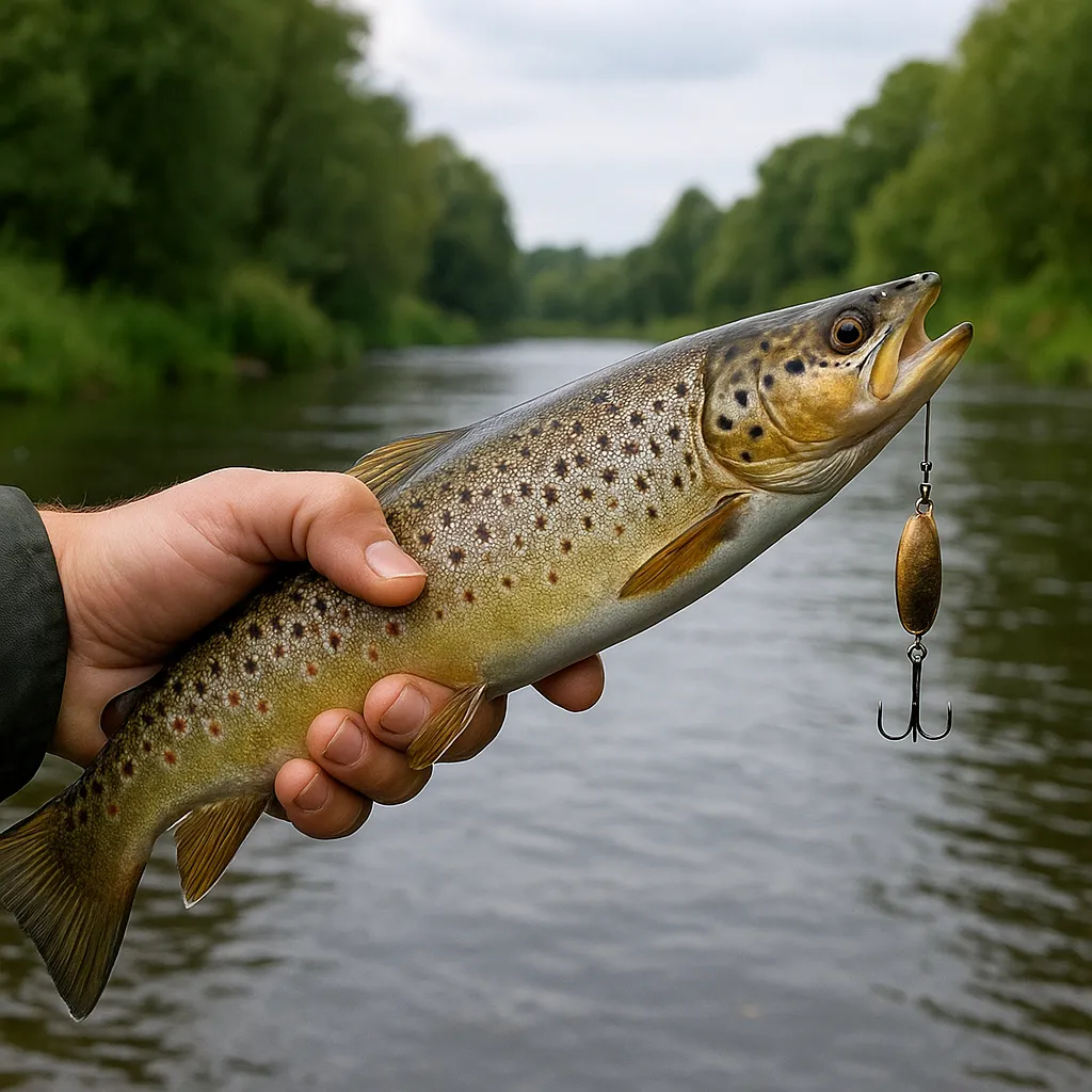 Rzeka Kwisa – pstrąg na obrotówkę
