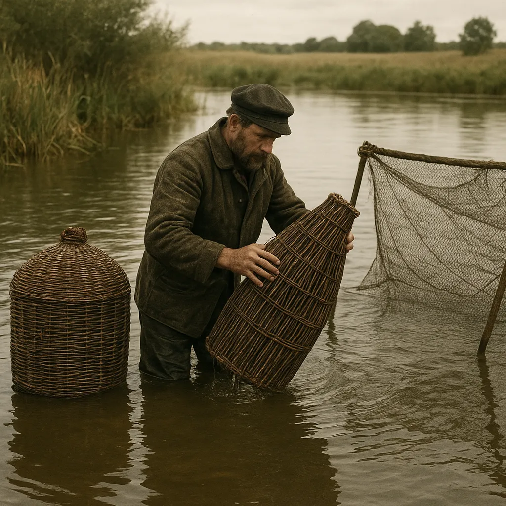 Dawne metody połowu węgorza – kosze, żaki i więcierze