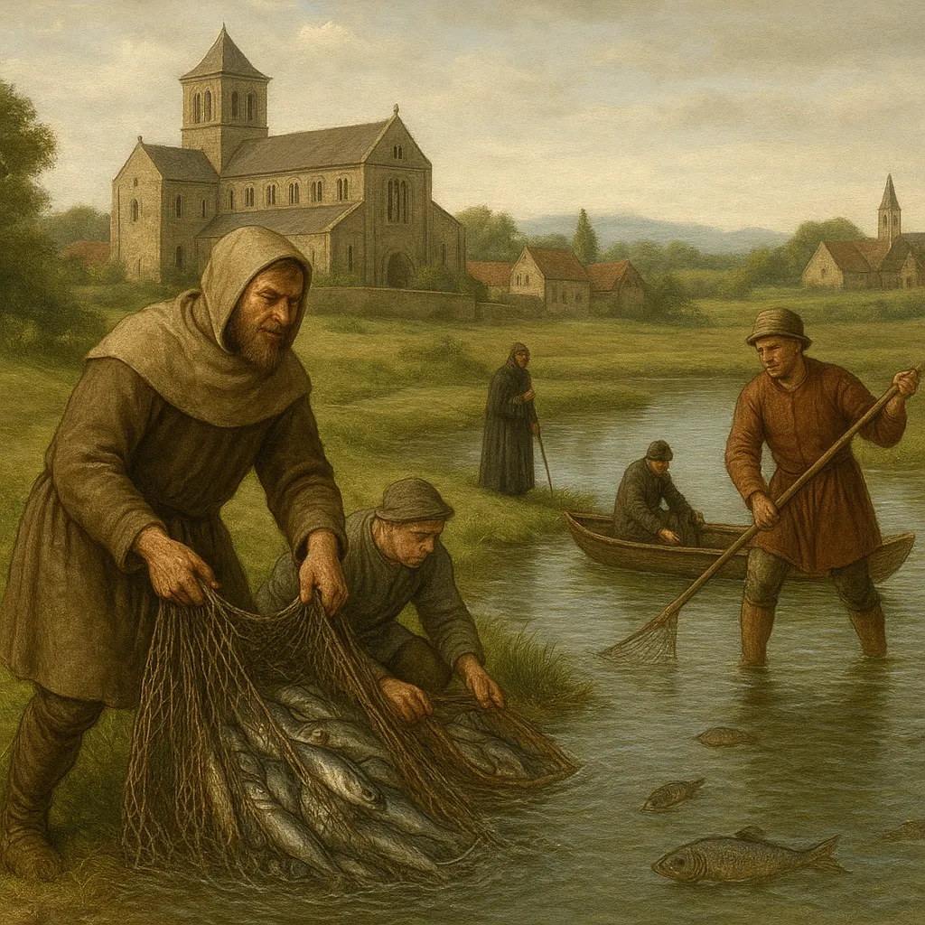 Średniowieczne rybactwo w Europie – znaczenie postów i rozwój stawów klasztornych