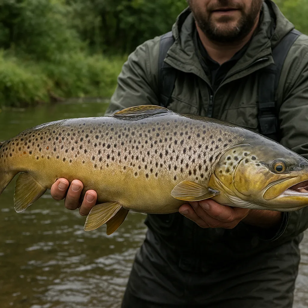 Największy pstrąg potokowy złowiony w Polsce