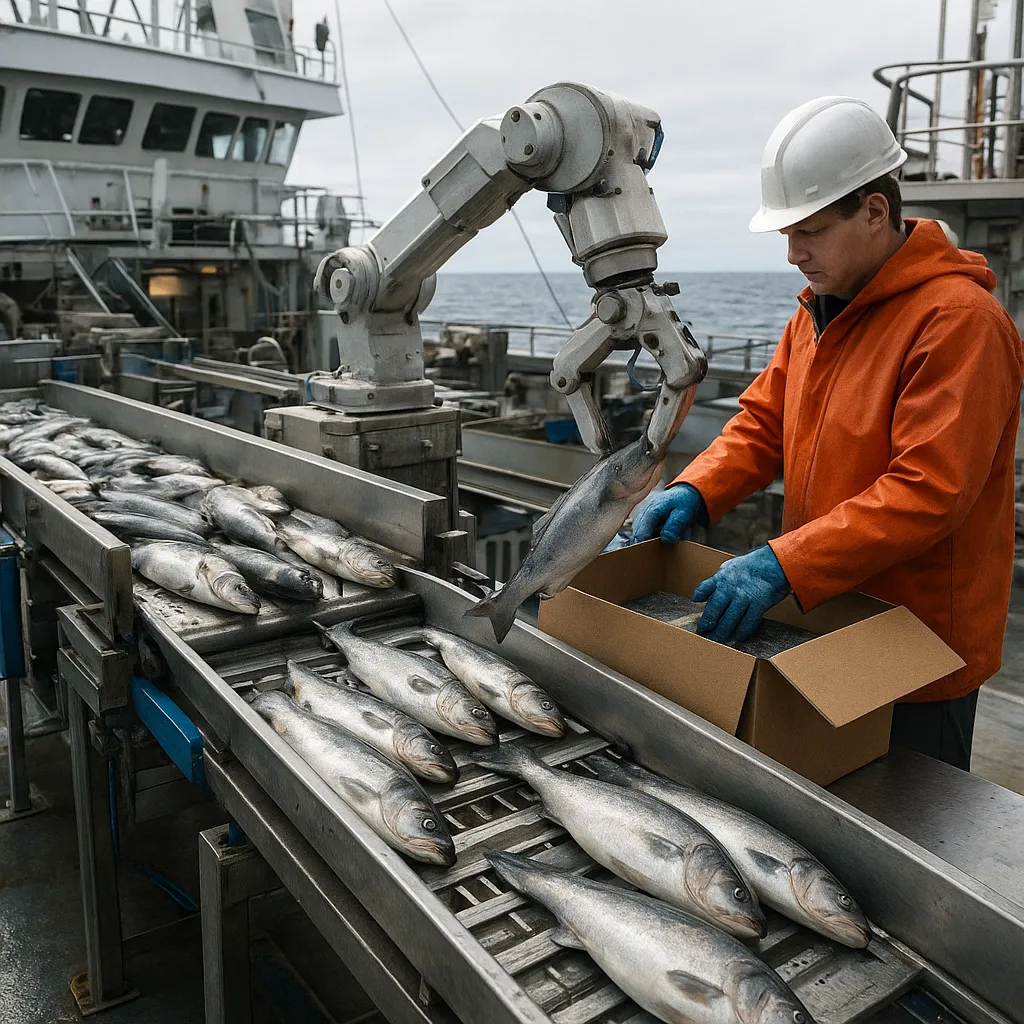 Systemy sortowania i pakowania ryb na pokładzie – automatyzacja pracy