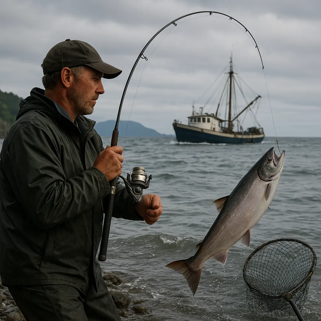Techniki połowu łososia w wodach przybrzeżnych