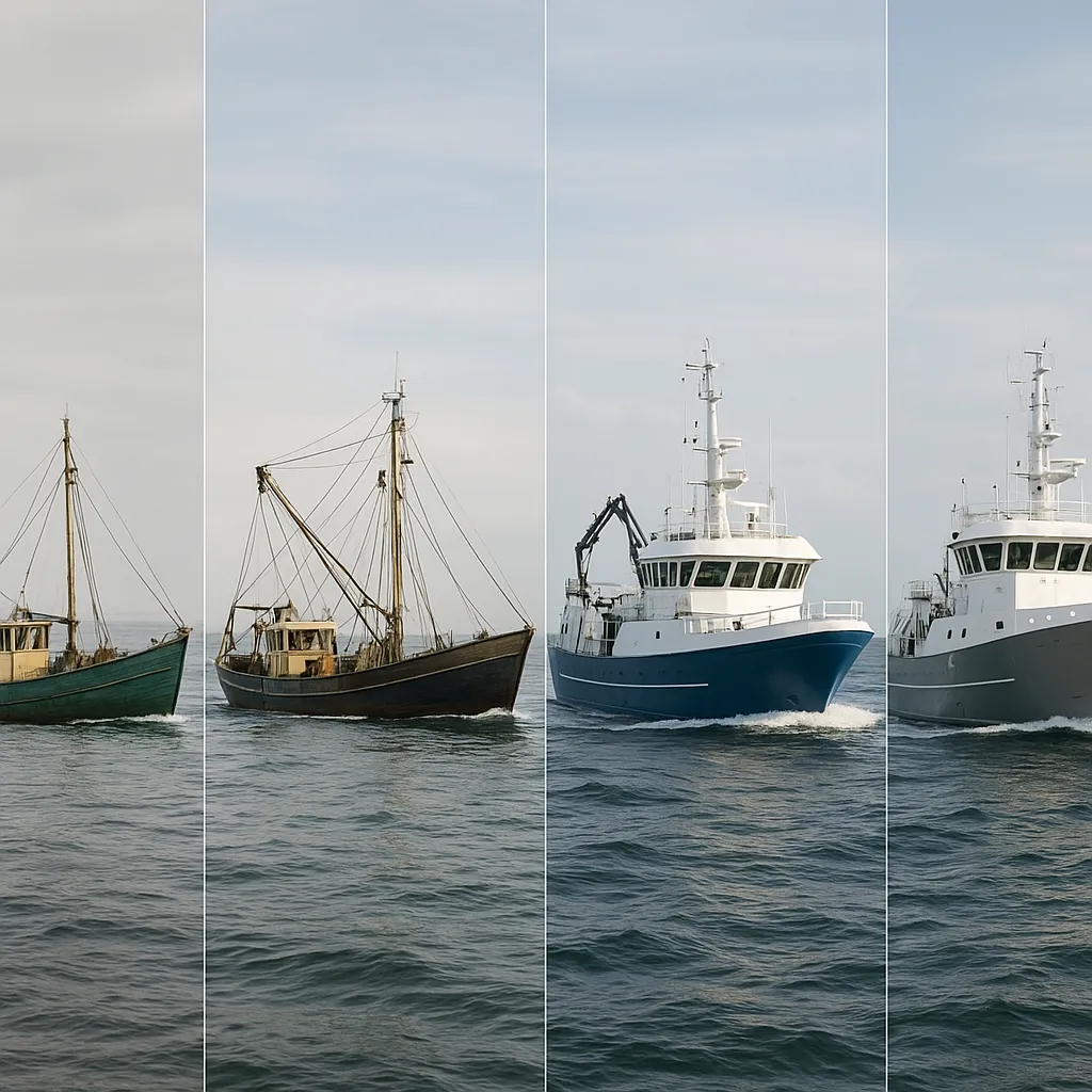 Jak zmieniały się statki rybackie na przestrzeni ostatnich 50 lat
