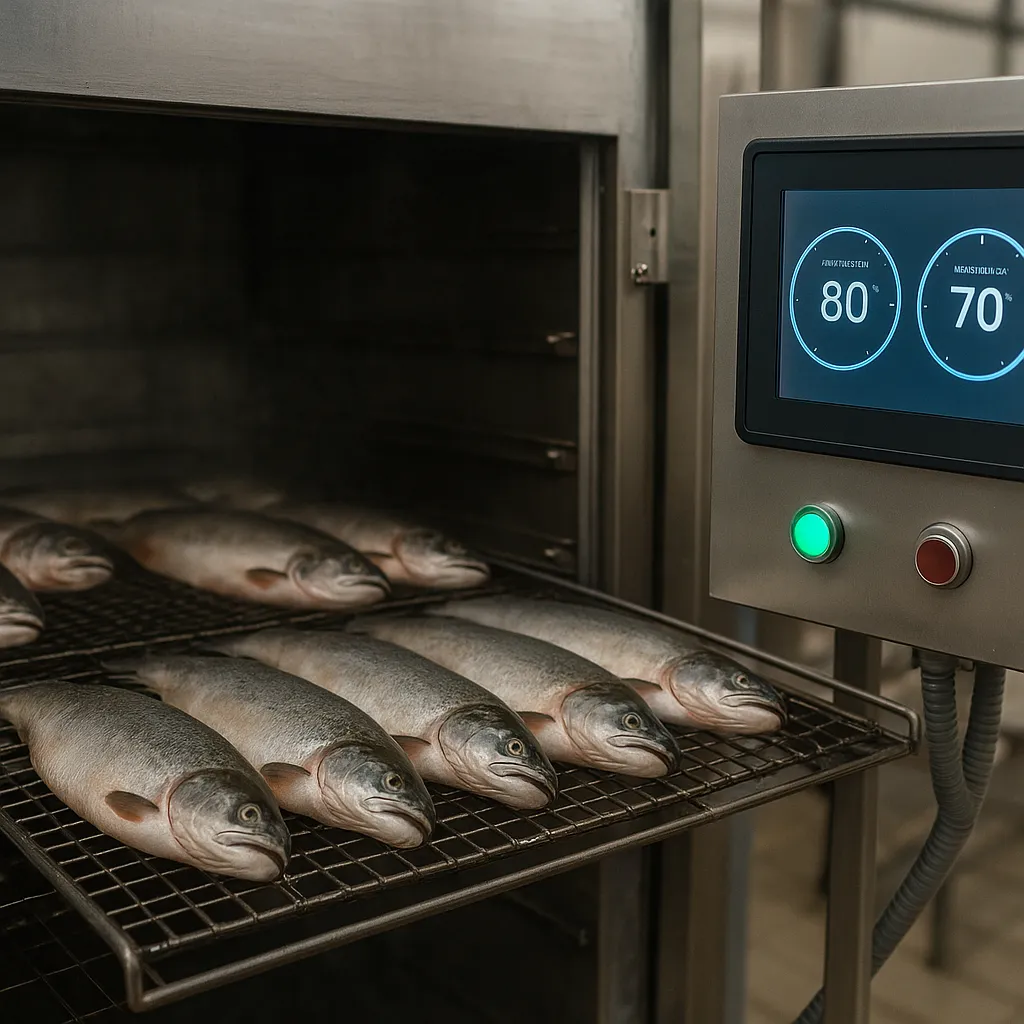 Automatyzacja procesów wędzenia ryb – kontrola temperatury i wilgotności