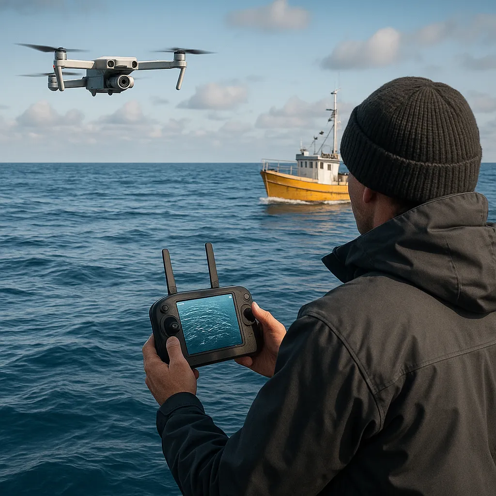 Zastosowanie dronów w lokalizowaniu ławic ryb