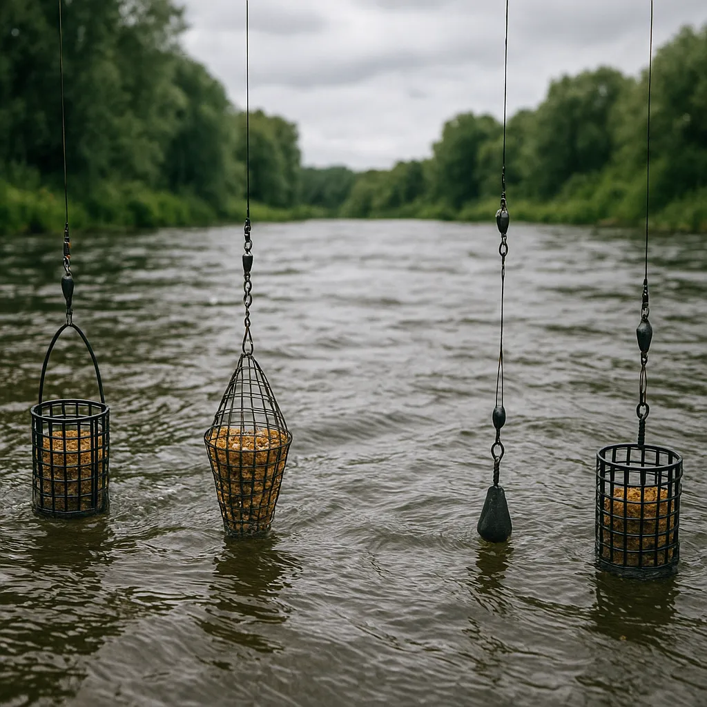 Test koszyków zanętowych do rzeki – stabilność w nurcie