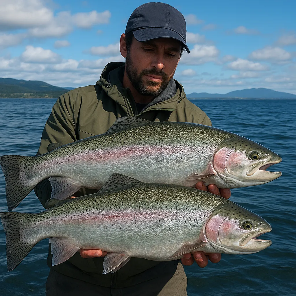 Lake Taupo – pstrągi tęczowe giganty