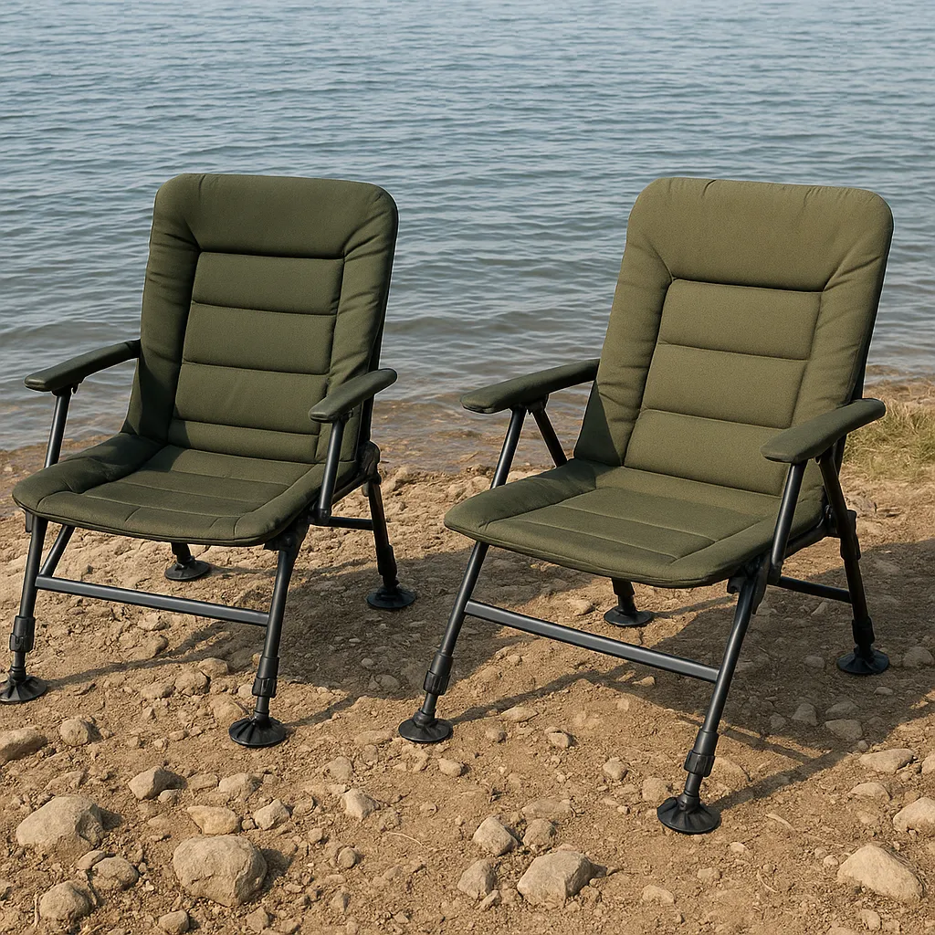 Porównanie foteli karpiowych z regulacją nóg – komfort na nierównym brzegu