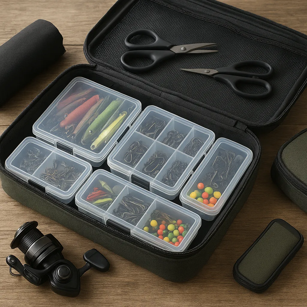 Torby na akcesoria spinningowe – organizacja pudełek w praktyce