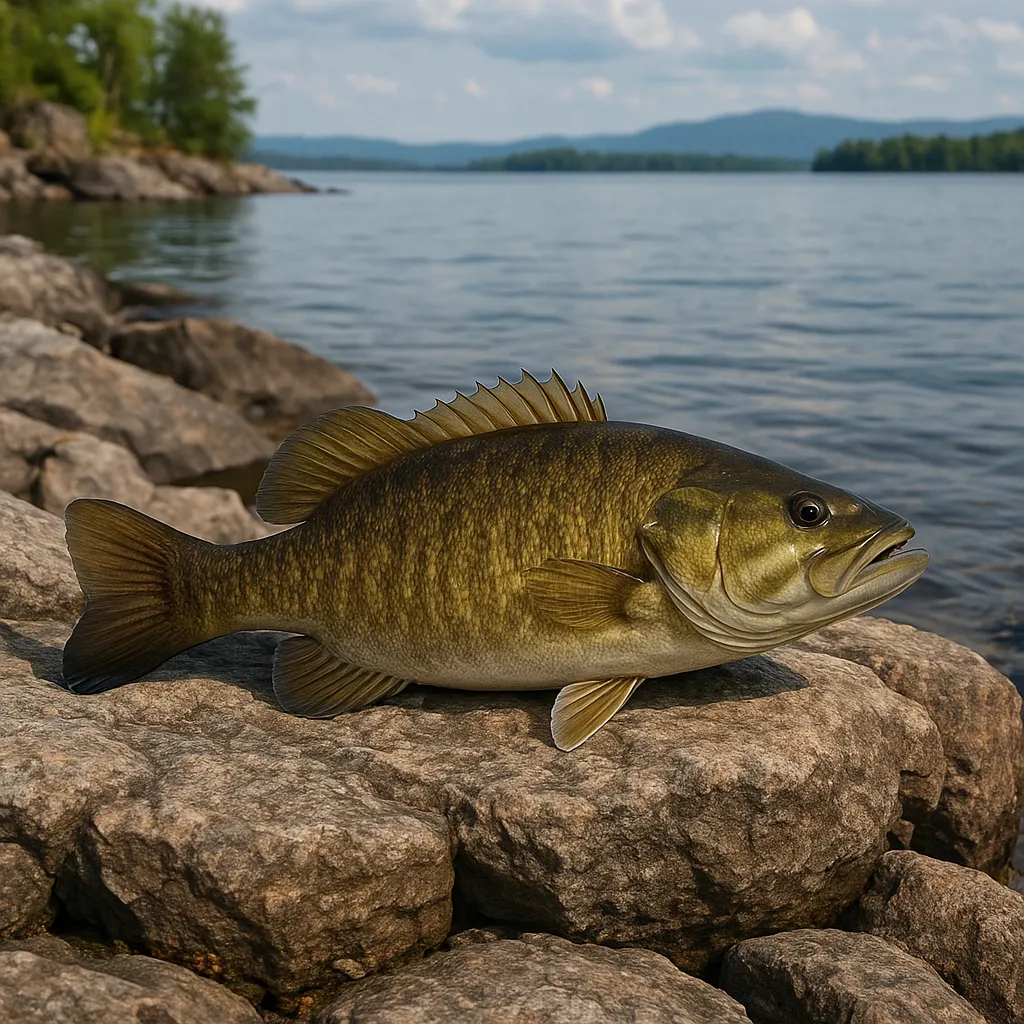 Lake Champlain – smallmouth bass na skalistych blatach
