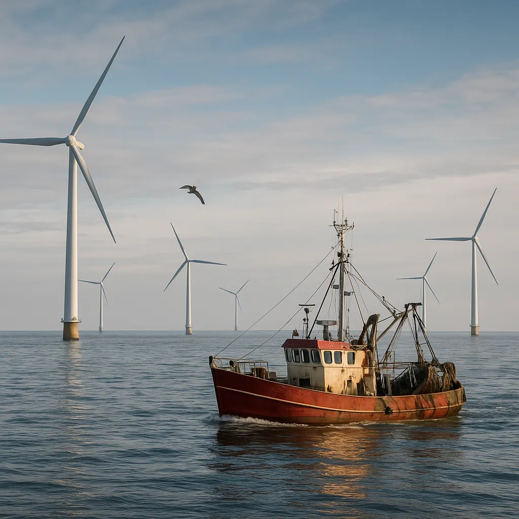 Wpływ farm wiatrowych na rybołówstwo morskie
