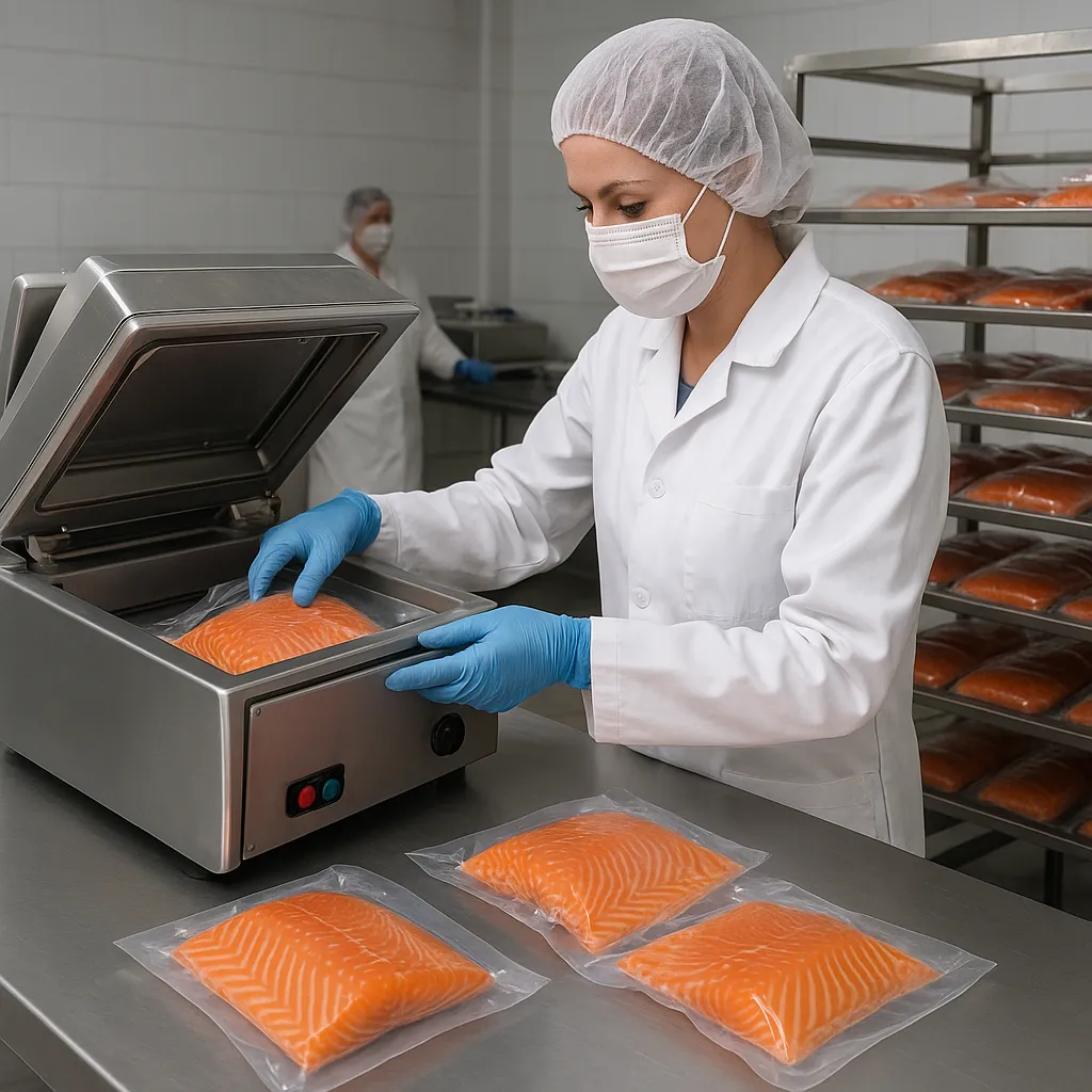 Pakowanie próżniowe i MAP w przetwórstwie rybnym