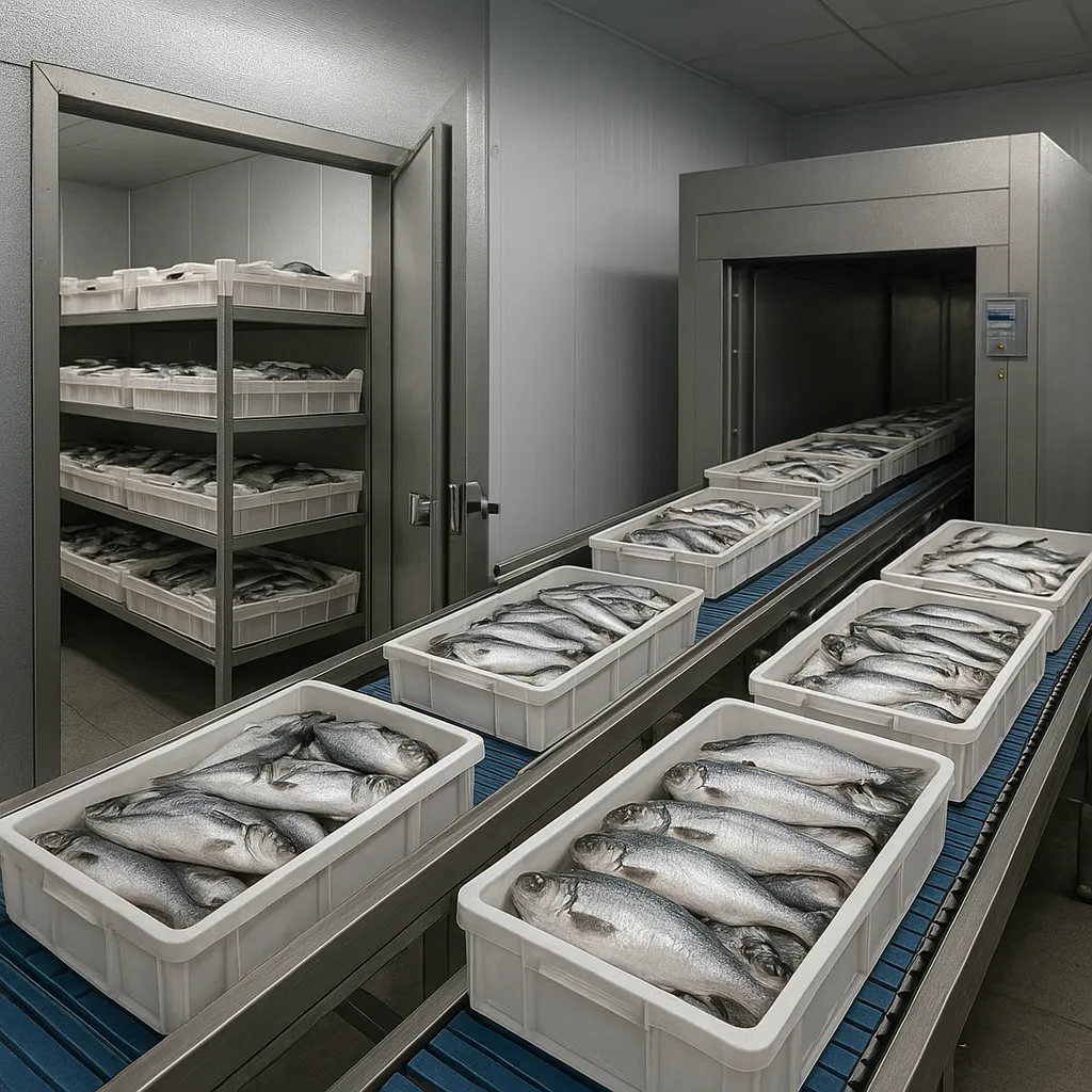 Chłodnie składowe vs. chłodnie przepływowe – co wybrać w zakładzie rybnym