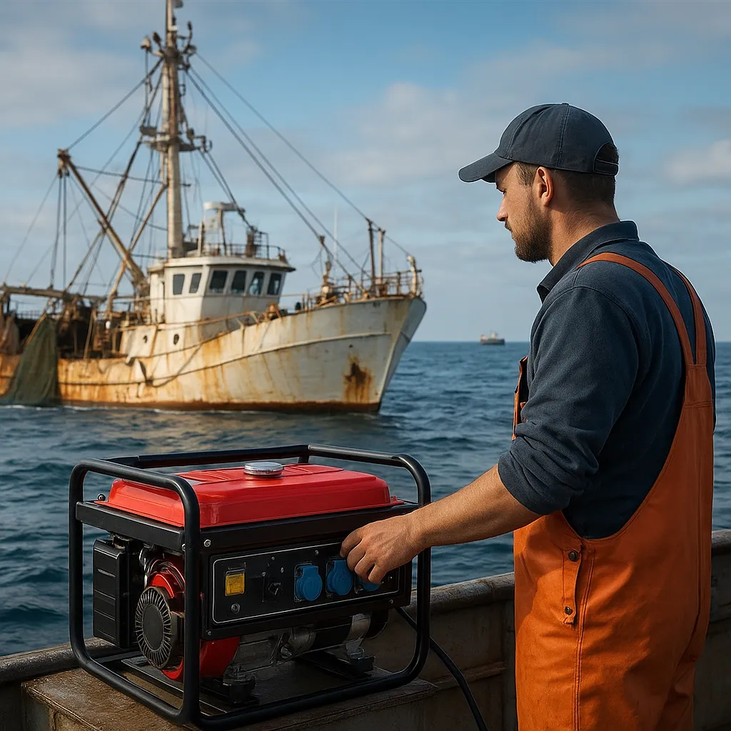 Jak dobrać generator prądotwórczy do statku rybackiego