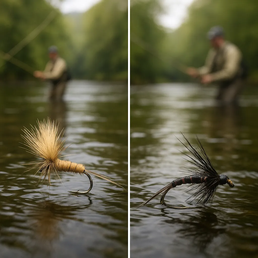 Mucha sucha i mokra – różnice w technice łowienia